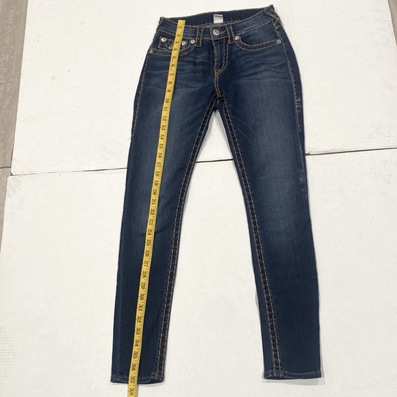 True Religion Women’s Blue Denim Jeans Jenny Curvy Flip Skinny Jeans. SIZE 25 - Picture 12 of 16